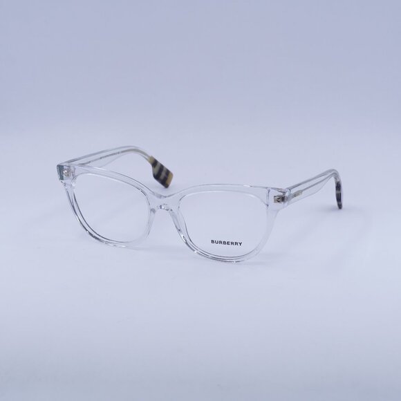 Burberry BE2375 3024 Eyeglasses Transparent 53mm Cat Eye Frame - Picture 1 of 11